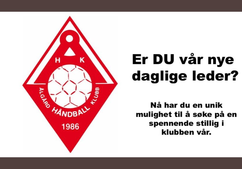 Ålgård Håndballklubb - er du vår nye daglige leder