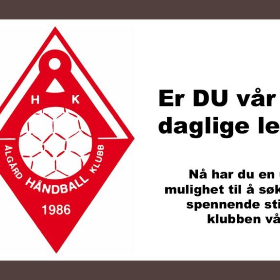 Ålgård Håndballklubb - er du vår nye daglige leder